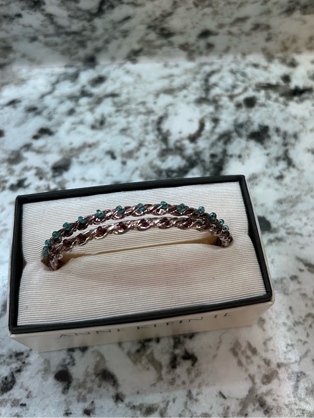 Anne Klein Bangle Bracelet Pair